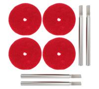 YINETTECH 4 Sets Threaded Screw in Sewing Machine Spool Pins with Red Felt Pads Compatible with Singer Brother