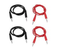 YINETTECH 4Pcs 1000V Dual 4mm Banana Plug Multimeter Test Lead for Electrical Laboratory Electrical Testing Work (1m)