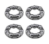 YINETTECH 4pcs Bike Ball Bearing Retainer 7 Balls Bicycle Repair Accessories Ball Bearing Cage Bicycle Ball Bearing for Bike Front Wheel Ball Bearing Bracket, 1/4'' X 7 Balls