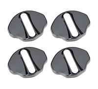 YINETTECH 4pcs Black Chrome Door Lock Covers Left and Right Each 2pcs Compatible with BMW 2 3 F40 F44 F46 G20 G21 G28 G42 i3
