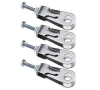 YINETTECH 4PCS Rear Wheel Axle Chain Adjuster Puller Chain Tensioner with Screws & Nuts Compatible with YBR125 Motorcycle Accessories