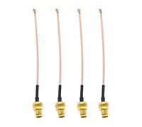 YINETTECH 4Pcs RF U.FL IPX Mini PCI to SMA Female 4Inch 10cm Pigtail Antenna Cable RG-178 Coaxial Low Loss