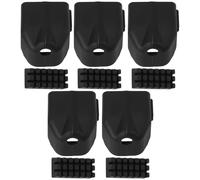 YINETTECH 5 Pack 3D Printer Silicone Nozzle Covers and 5 Cleaning Brushes Hotend Sock Heat Resistant 300C Compatible with Flashforge AD5X Black