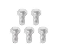 YINETTECH 5Pcs Brushcutter Hex Bolts M8 X 1.25 Left Hand Thread 16MM Length Left-Handed Reverse Thread Hexagonal DIN933 Stainless Steel Bolts