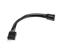 YINETTECH 6 Pin Male to 3x2 Pin LED Female Motherboard Power Switch Hard Drive Boot Switch Jumper Front Panel Connector Compatible with Intel