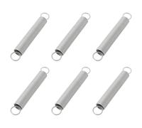 YINETTECH 6Pcs Double Hook Stainless Steel Extension Spring, 1mm Wire, 10mm OD, 70mm Length
