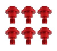YINETTECH 6Pcs Motorcycle Front Fork Guard Bolts Compatible with KTM 125 150 200 250 300 350 450 85 65 50 SX EXC SXF EXCF, Red