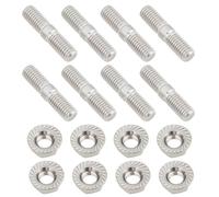 YINETTECH 8 Sets ATV Stainless Steel Exhaust Stud Bolt Nut Kit M8x35mm 92900-080250B Compatible with HONDA 300EX 350 420 500