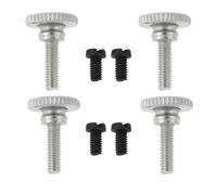 YINETTECH 8Pcs 19x12mm Needle Clamp Set Screw Thumb Foot Screw Compatible with Juki Single Needle Industrial Sewing Machines Black & Silver
