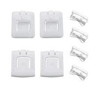 YINETTECH 8Pcs Car Seat Rail Runner Slider Guide Clips Piece Set 435881203A Plastic Seat Buckle Fasteners Compatible with Golf MK1 MK2 MK3