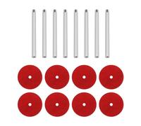 YINETTECH 8PCS Retro Household Sewing Machine Accessories Sewing Machine Metal Spools and Felts Compatible with Singer 201K/99K/15K/66K/128K