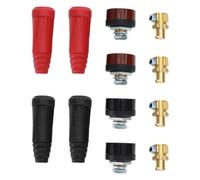 YINETTECH 8PCS TIG Welding Cable Panel Connector Plug and Socket DKZ35-50/DKJ35-50 Welding Cable Quick Connector for Welder Machine Accessories, 315A