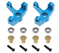 YINETTECH Set of Metal Steering Carrier Aluminum Alloy Left Right RC Car Upgrade Spare Part Compatible with Wltoys 1/14 144001 144002 1/12 124016 124017 124018 124019 RC Car