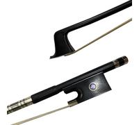yinfeel 1pcs of 4/4 carbon fiber violin bow,blue,pink,green,white,coffee coulour white horse hair for adult (black)