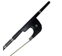 YINFEEL 3/4 Carbon Fiber Upright Bass Bow German Double Bass Bow white horse hair/BLACK HORSE HAIR (white)