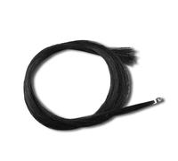 Yinfente 2 hanks of 31.5-33.5 inch mongolian stallion horse hair for Violin, Viola, Cello, Bass Bow, Classic Black Color Replacement (Black)