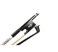 Yinfente 4/4 Violin Bow Carbon Fiber Ebony Frog Inlay Full Size Well Balanced Natural Horse Hair