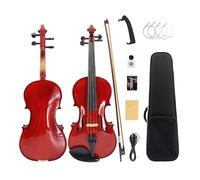 Yinfente Acoustic Violin Electric Violin 4/4 Full Size Violin 4 String Maple Spruce For Student,Violin For Beginners violin Case,Brazilwood Bow,Cable,Cleaning Cloth,Rosin,Bridge