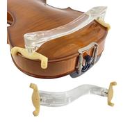 Yinfente Adjustable Height Width Violin Shoulder Rest 4/4 Full Size Transparent Acrylic Silicone Feet Violin Shoulder Rest 3/4 Clear