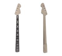 Yinfente Bass Guitar Neck 20fret 34inch Maple Rosewood Fretboard Block Inlay DIY Guitar Block Inlay (Rosewood Fretboard)