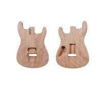 Yinfente Electric Guitar Body Mahogany Wood H Pickups fit Floyd Rose Locking Nut Unfinished for Guitar Building Replacement Guitar Body