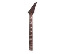 Yinfente Electric Guitar Neck Replacement 24 Fret 25.5 Inch Maple Rosewood wood Fretboard (maple-rosewood-binding)