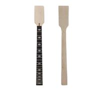 Yinfente Flame Maple Guitar Neck 21 fret 25.5 inch Glossy Clear Coat Paint Pearl Dot Inlay DIY Guitar Replacement (clear)