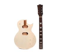 Yinfente Sunburst DIY Electric Guitar Kit - Mahogany Body, Maple Neck, Rosewood Fretboard, 22 Frets, 6 Strings