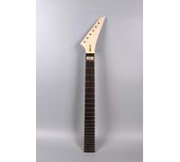 Yinfente Unfinished Electric Guitar Neck 24 Fret 25.5 Inch Rosewood Fretboard No Inlay Truss rod (25.5inch)