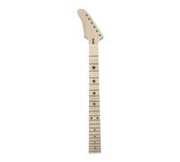 Yinfente Unfinished Guitar Neck 22fret 25.5inch Canada Maple Guitar Fretboard Banana Reversed head