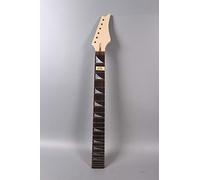 Yinfente Unfinished Guitar Neck 24Fret 25.5inch Maple Rosewood Fretboard Shark Fin Inlay Locking Nut