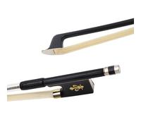 Yinfente Violin Bow 4/4 Carbon Fiber Ebony Frog With Fleur de lis Inlay,Mongolian Horse Hair,Stick&Well Balance 4/4 Violin Bow For All Level Violinists