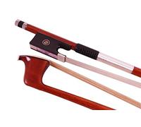 Yinfente Violin Bow Pernambuco Wood Full Size 4/4 Ebony Frog Advance Bow Hair (With-pattern)