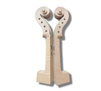 Yinfente Violin Neck 4 String Flamed Maple Wood Natural Finish DIY Violin Violin Parts (1/4)