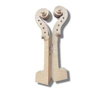 Yinfente Violin Neck 4 String Flamed Maple Wood Natural Finish DIY Violin Violin Parts (4/4)