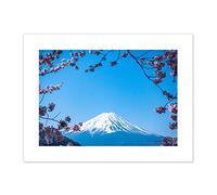 Ying Cherry Blossom Mount Fuji Japan Canvas Wall Art Print
