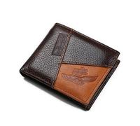 (ying) Genuine Leather Men Wallets Coin Pocket Zipper Rea