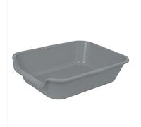 Ying Tutu Extra Large Cat Litter Box, ABS Material, Low Entry, Senior & Multi-Cat, Dark Gray, 20.2"L x 15"W x 5.2"H
