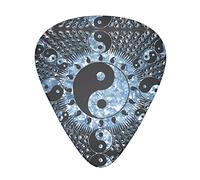 Ying Yang Diagram Guitar Plectrums Classical Triangle Bass Acoustic And Electric Guitar Plectrums For Guitarists 12 Pieces