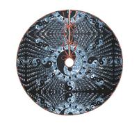 Ying Yang Diagram Print Christmas Tree Skirt Festive Decoration For The Perfect Holiday Ambience