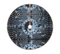 Ying Yang Diagram Print Christmas Tree Skirt Festive Decoration For The Perfect Holiday Ambience