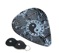 Ying Yang Diagram Set Of 6 Guitar Plectrums For Acoustic Guitar, Electric Guitar, Bass, Ukulele - Thin, Medium And Thick.