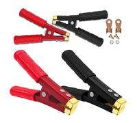 YINGAYOU 1000A Heavy Duty Crocodile Clips for Jump Leads Large Car Battery Alligator Clips 16cm Pure Copper with Insulating Sheath For Cars,Trucks,Ship (2, 1000 A)