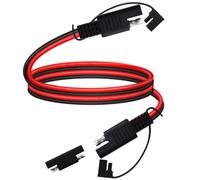 YINGAYOU 14AWG SAE Extension Cable 12V 24V Battery Cable Extension SAE Quick Connector Extension, for Solar Panel Trolling Motor Automotive RV (1 m)