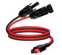 YINGAYOU Anderson Solar Cable 12AWG 6mm² Solar Panel Extension Cable Anderson IP67 Waterproof for Portable Generators, RV (2 m/6.5 ft)