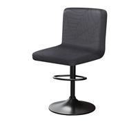 YINGAYOU Bar Stool Covers with Back Bar Stools Slipcovers with Backrest Very Soft Elastic and Easy to Install Wrinkle Resistant, Washable, Dustproof (1, Grey)