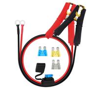 YINGAYOU Battery Alligator Clip to O Ring with Fuse Battery Charger Clips to O Ring 12V 24V 14AWG 30A, Apply to Inverter, Motorcycle, Car, Solar Controller is Connected (1m / 3.2FT)