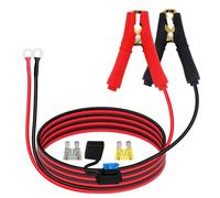 YINGAYOU Battery Alligator Clip to O Ring with Fuse Battery Charger Clips to O Ring 12V 24V 14AWG 30A, Apply to Inverter, Motorcycle, Car, Solar Controller is Connected (2m / 6.5FT)
