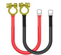 YINGAYOU Battery Cables for Inverter 3AWG 26.65mm² M8 Battery Leads and Terminals 12V 24V 36V for Auto, Truck, Solar, Marine, Motorcycle (3AWG 0.3 m)