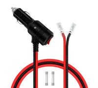 YINGAYOU Car Cigarette Lighter Plug Replacement Cigarette Lighter Plug with Switch 12V 24V Heavy Duty 14AWG 20A Fuse with LED Light Suitable for Cars, Motorcycles, Boats (3.2FT/1m)